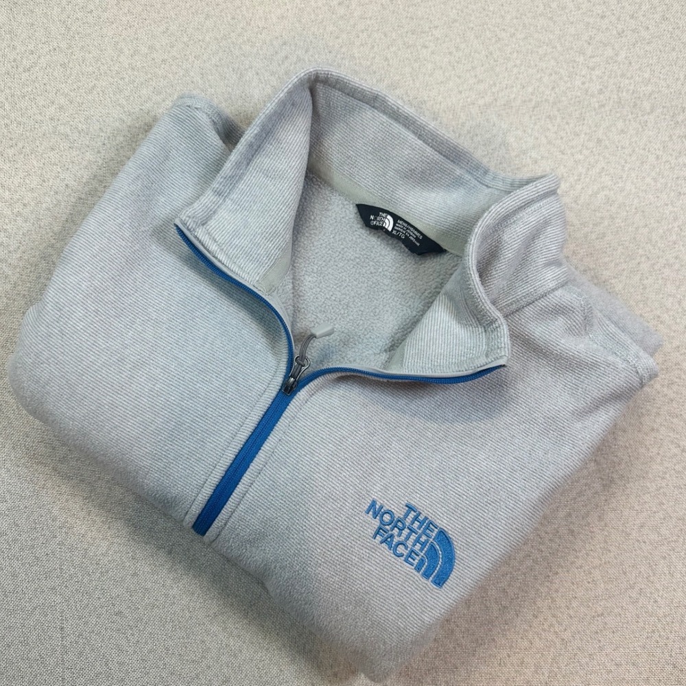 The North Face Quarter Zip Pullover Mens XL Gray Fleece NF0A2SUK Classic Active